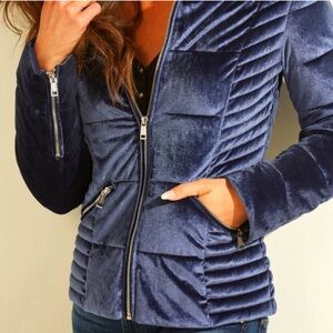 GUESS Teoma Velvet Puffer Jacket